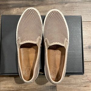 Frye Camille Perf Slip Womens Taupe Leather Lifestyle Sneakers Shoes size 6